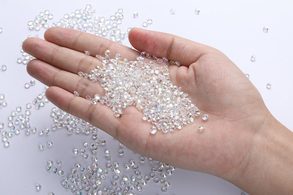 10000 pcs/Pack Wedding Table Scatter Confetti Crystals Acrylic Diamonds Vase Fillers 4.5 mm