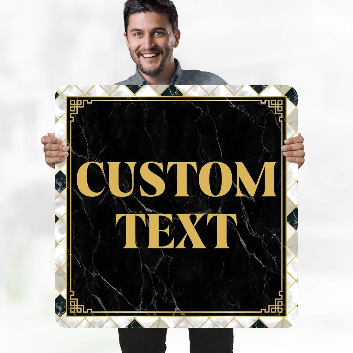 Custom Sign, Custom Street Sign, 11 Font Colors, 13 Font Styles, 4 Hole Options, 22 Sizes, 30x30