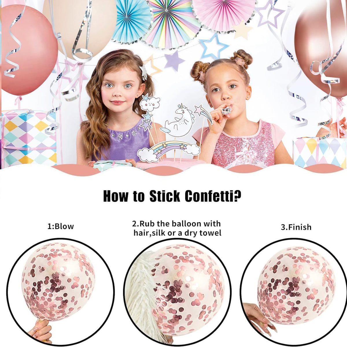 Blush Pink Balloons Garland Arch Kit,144pcs Retro Pink Rose Gold Sand White Confetti Balloons for