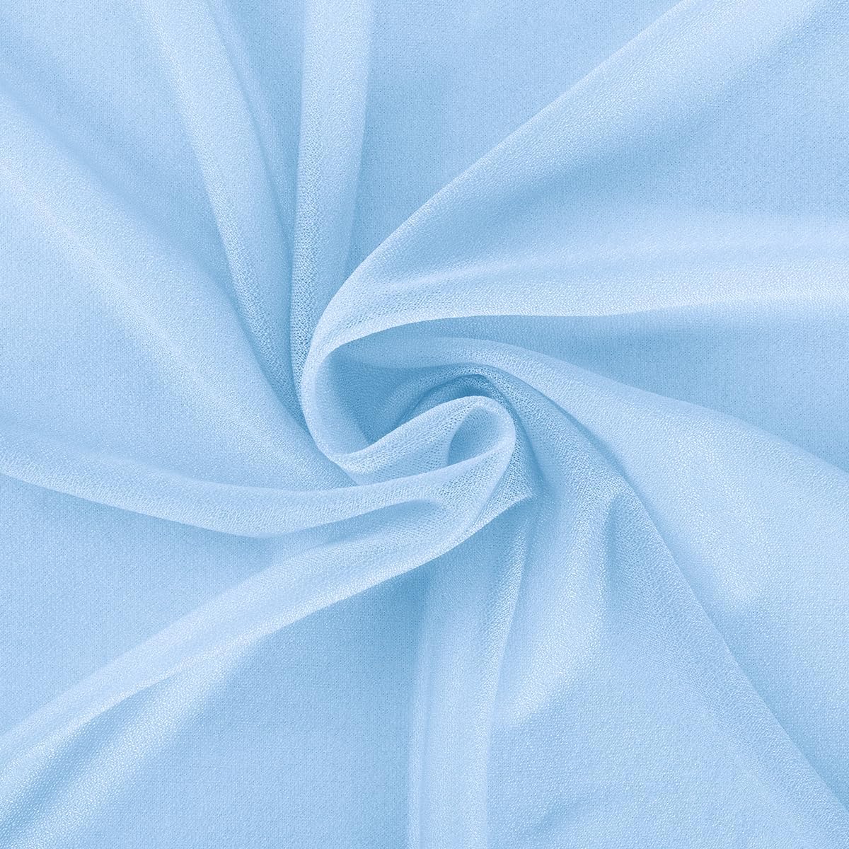 Baby Blue Wedding Arch Draping Fabric 29" x 20 FT Blue Wedding Drapes for Backdrop Sheer Curtains