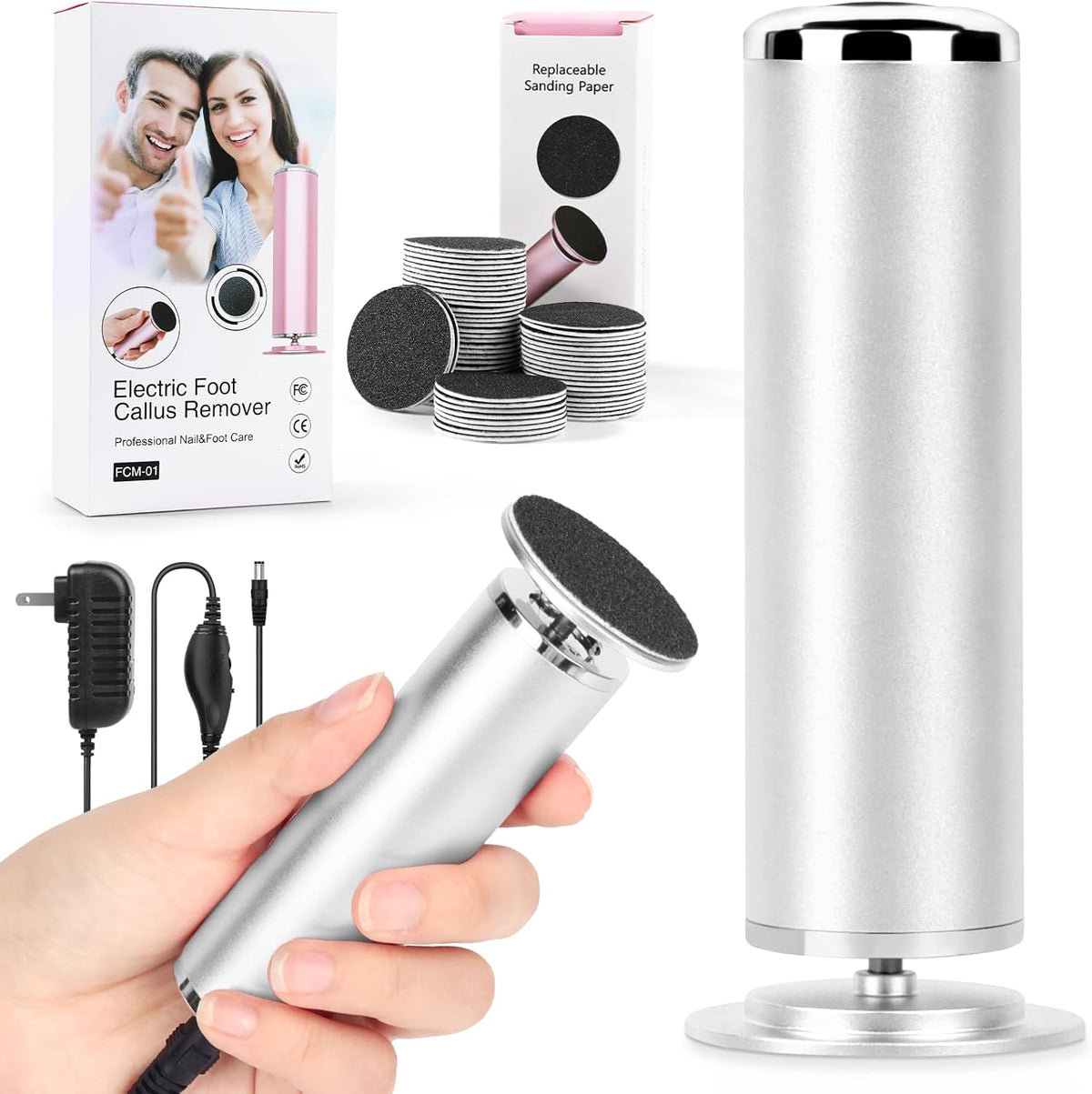 Foot File Callus Remover for Feet: Profesional Pedicure Tool for Summer - Adjustable Speed Electric
