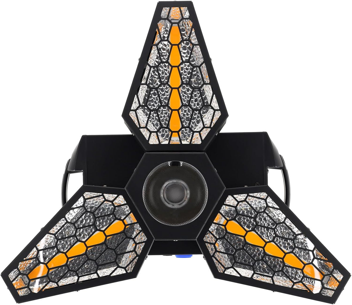 Rockville Leaf Spinner 250W 3-in-1 Rotating DJ Stage Light with Retro Amber RGBW LEDs and