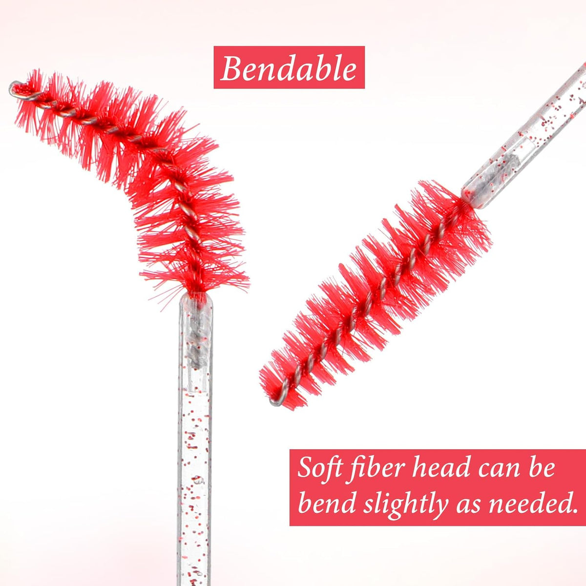 1000 Pcs Disposable Mascara Wands, Colorful Spoolies for Eyelash Extensions, Bulk Eyebrow Comb