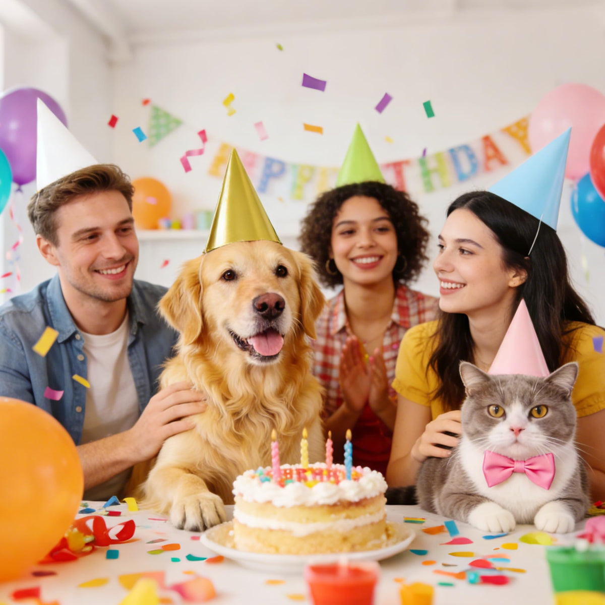 CANREVEL 24 PCS Pre-Assembled Party Hats for Adults and Kids, Pastel