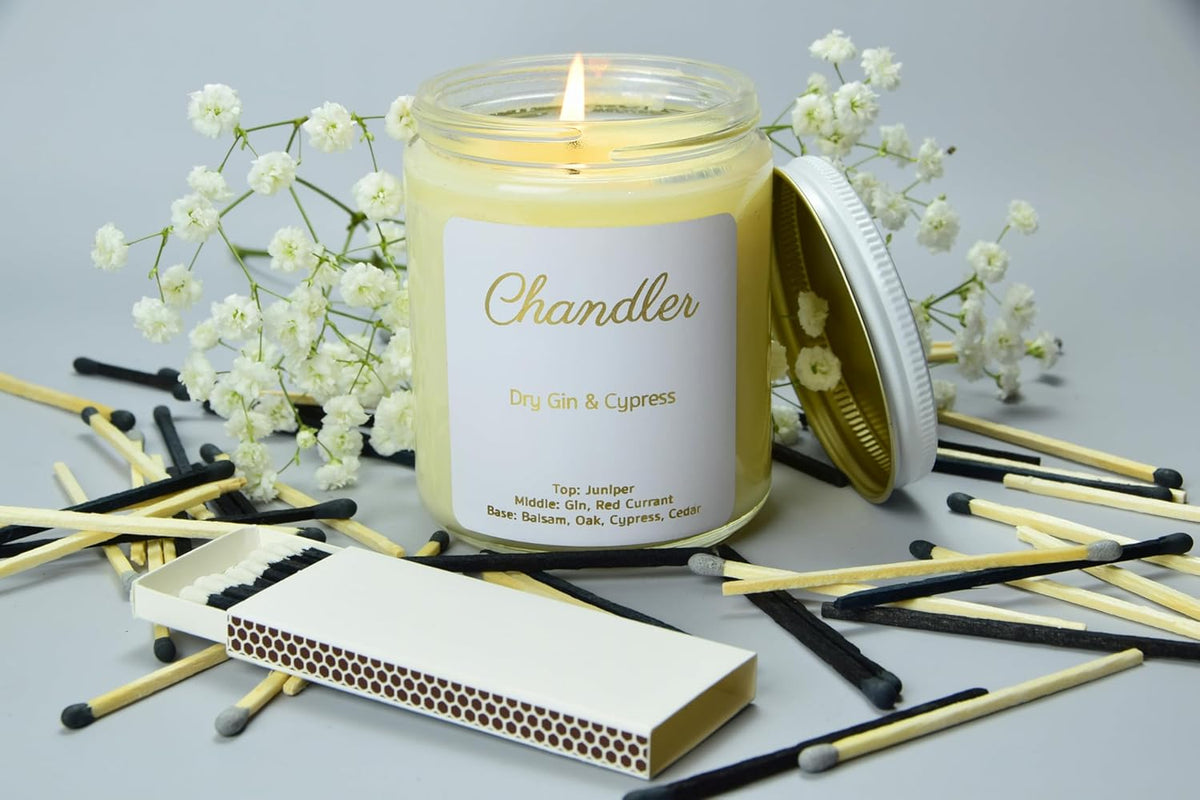 Chandler Studio 10 Boxes - Wooden Matchsticks in a Blank Matchbox with White/Black Matchboxes