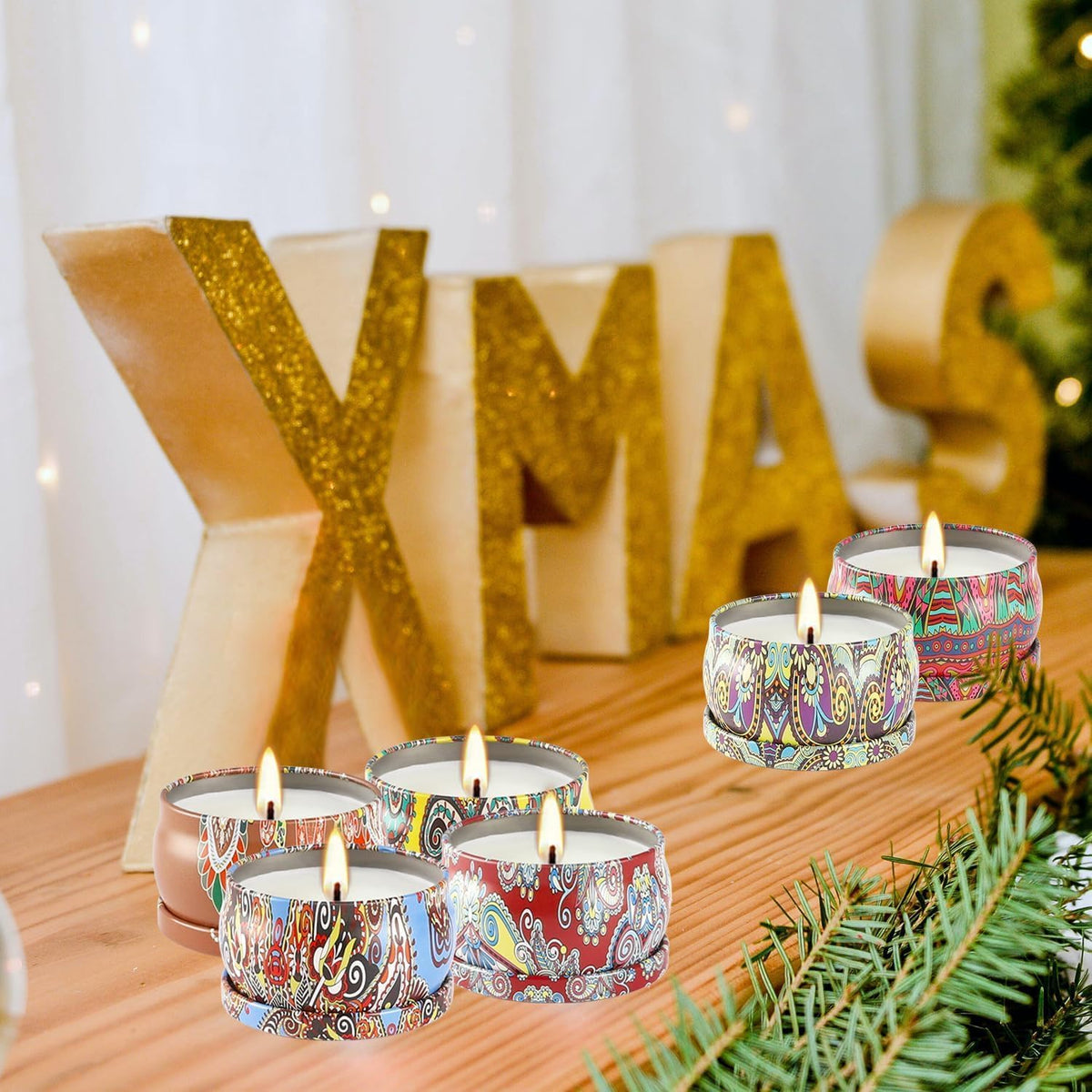 Scented Candles Gift Set, 2.5 oz Soy Wax Aromatherapy Candle for Home, Romantic Candles Gift for