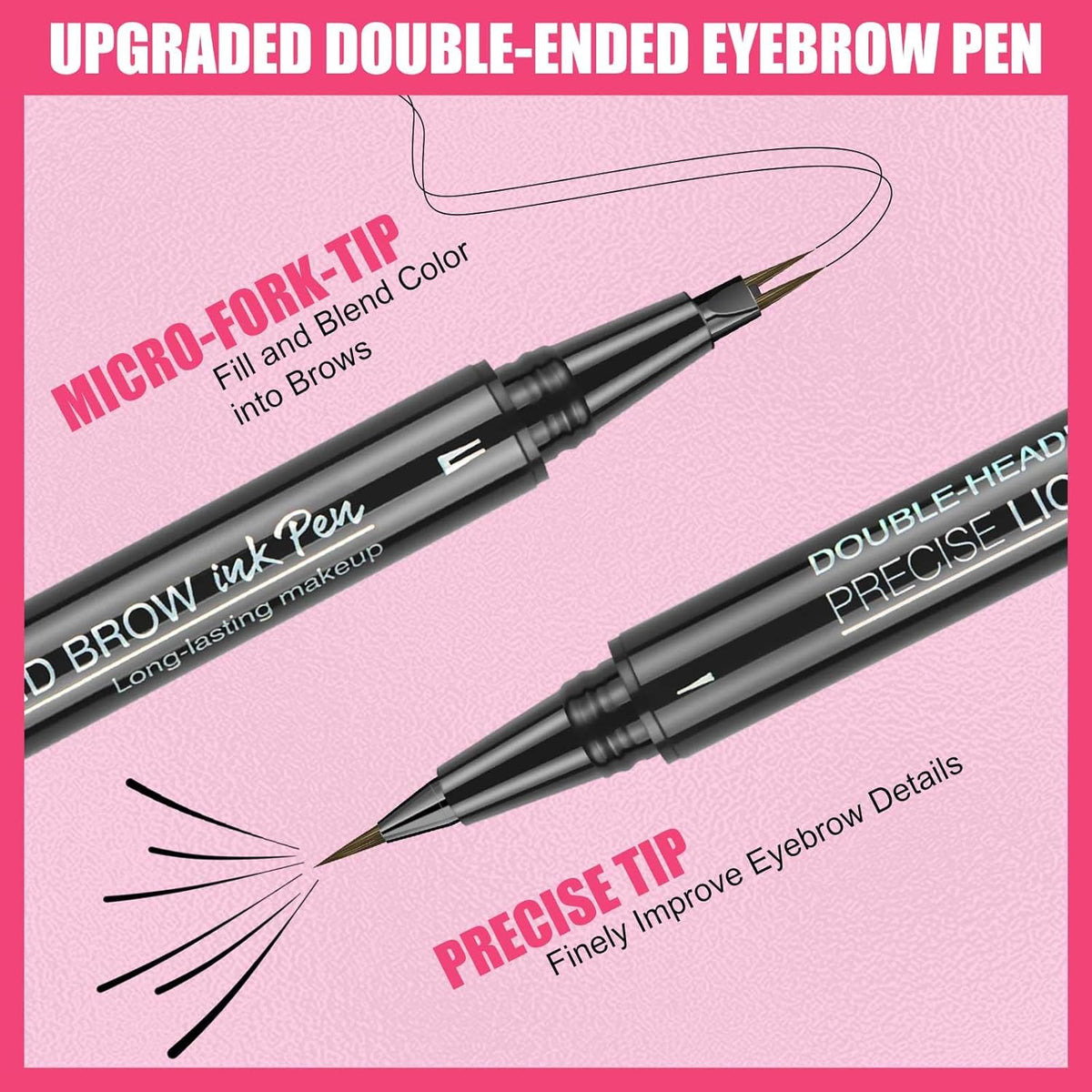 Microblading Eyebrow Pencil, Waterproof Eyebrow Pencils for Women Hair Like Natural Liquid Brow