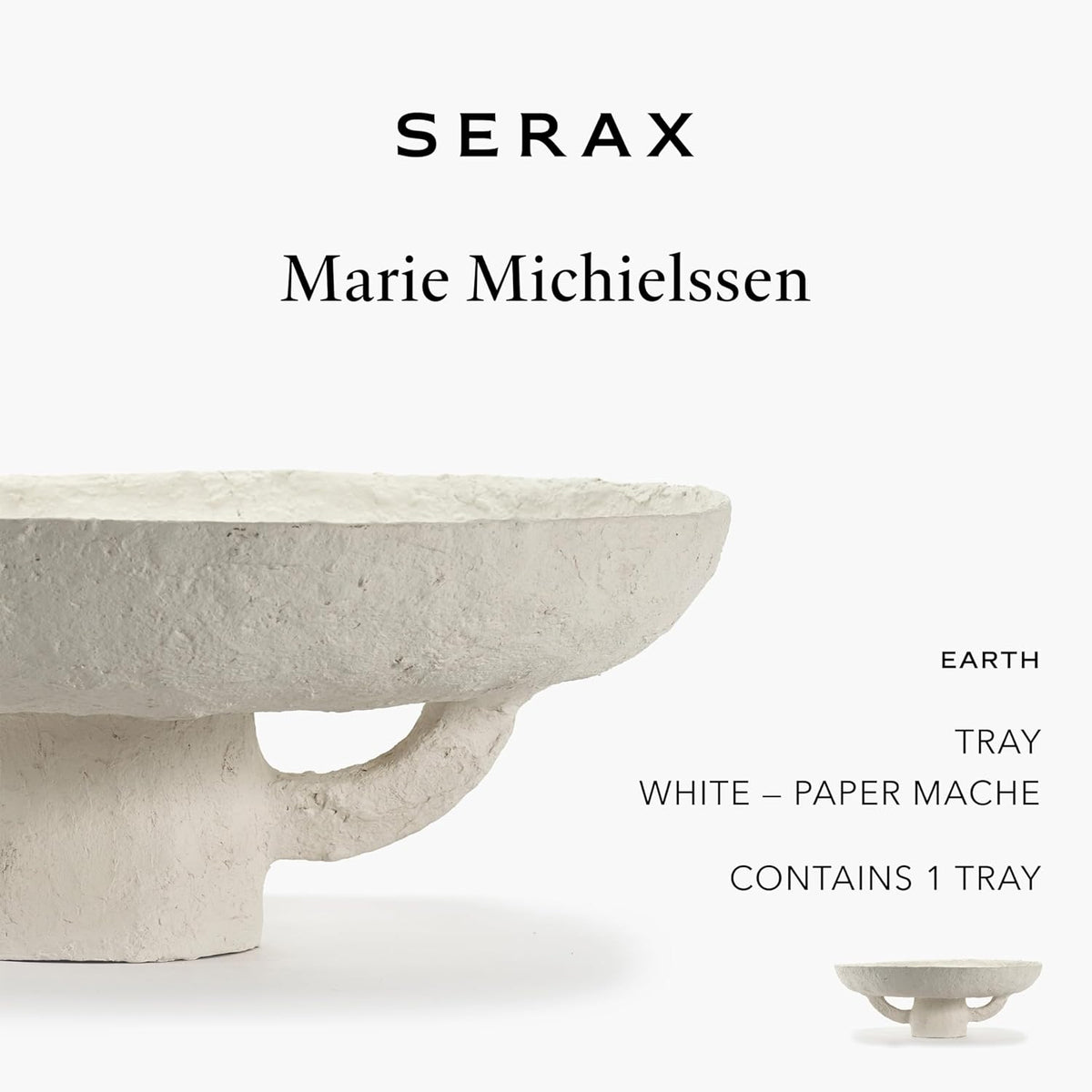 Serax Decorative Tray | Earth interior accessories by Marie Michielssen | Paper Mache Table Decor