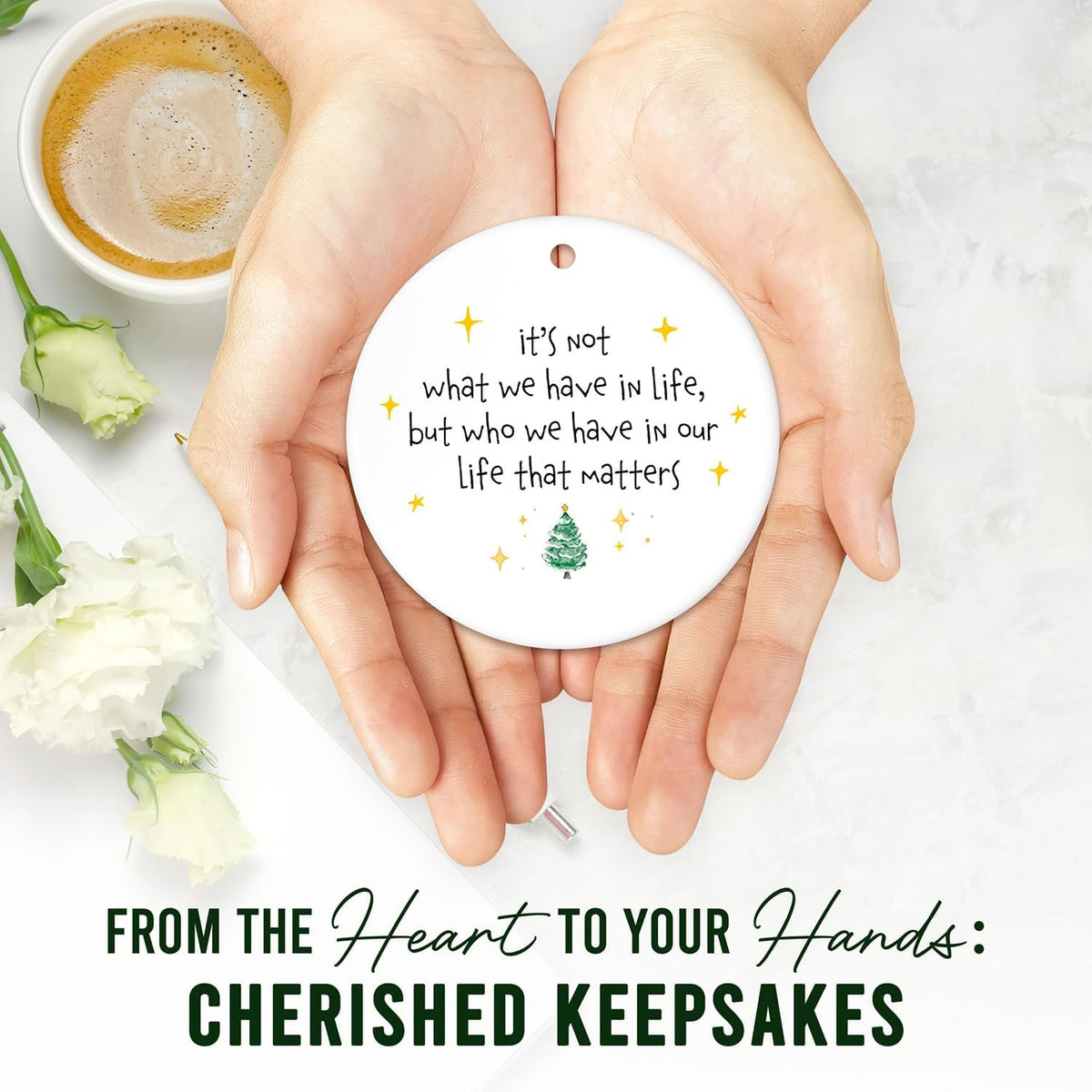 HEXMOZ Friendship Ornament - Best Friend Christmas Ornament - Friendship Gifts for Women, Best
