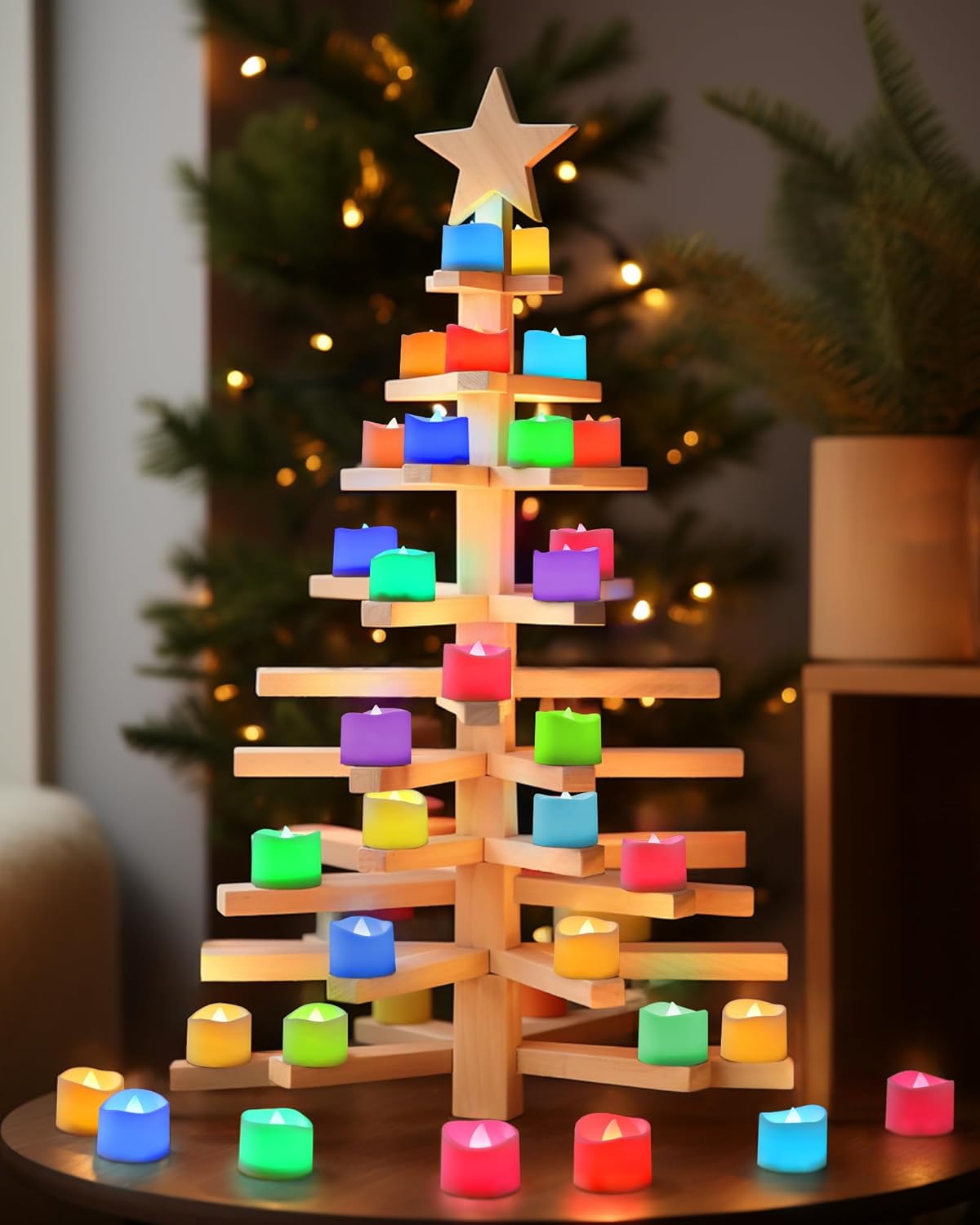 Homemory Multi Color Changing Tea Lights Candles Battery Operated, LED Holiday Candles Tealights