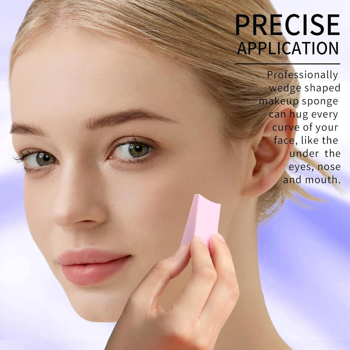 Teenitor 48 Pcs Makeup Sponges For Foundation, Latex Free Makeup Wedges Sponges For Liquid Cream