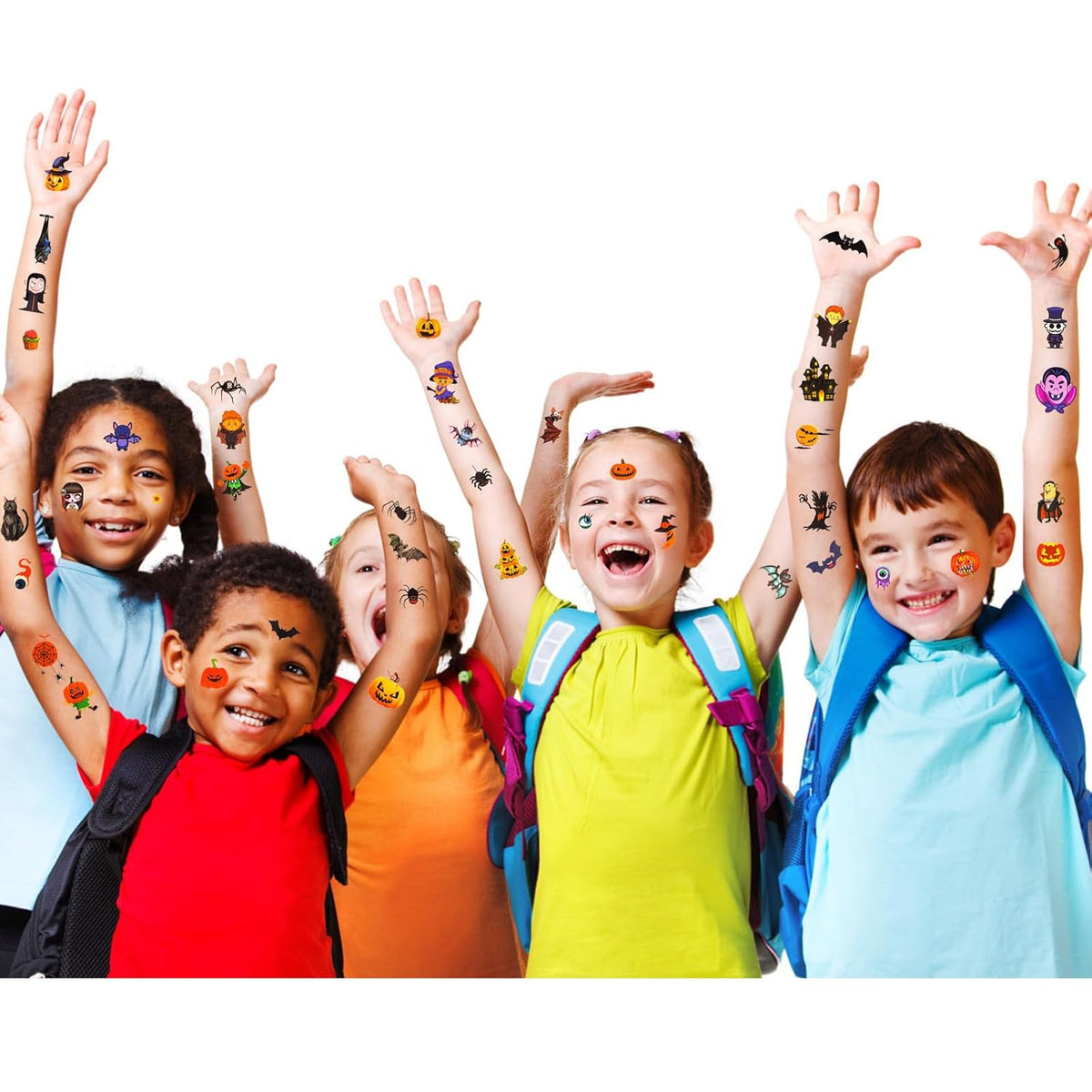 Tattoos for Kids, 300+ Mixed Styles Halloween Temporary Tattoos Stickers Set for Girls and Boys