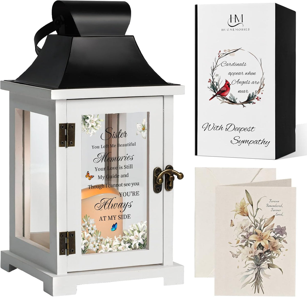 Memorial Lantern Bereavement Sympathy Gifts in Memory of Loved One Memorial Gifts for Loss of