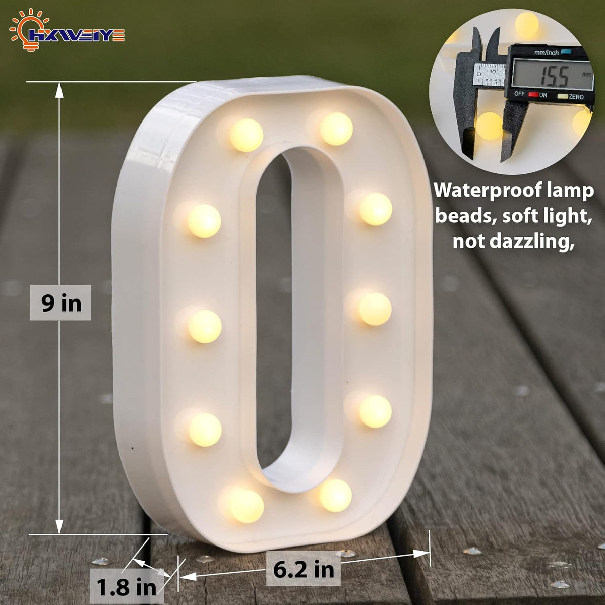 HXWEIYE Light Up Letters LED Marquee Letters Light Sign 26 Alphabet and 10 Number Big Lights Letter