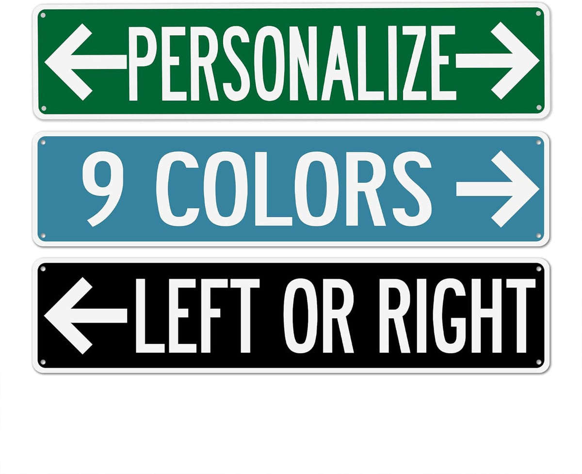 Customized Street Signs Custom Road Sign - Made In USA - Choose Your Color Signs For Bedroom