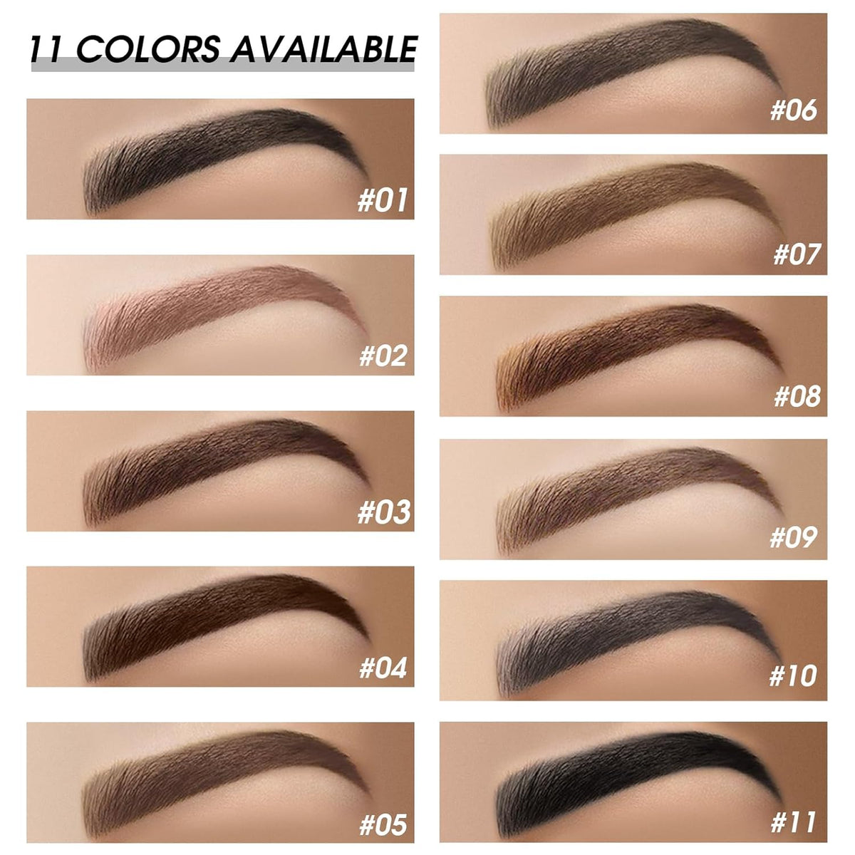 Eyebrow Pomade Kit with Dual-ended Eyebrow Brush, Water and Stain Resistant High Pigment Pomade