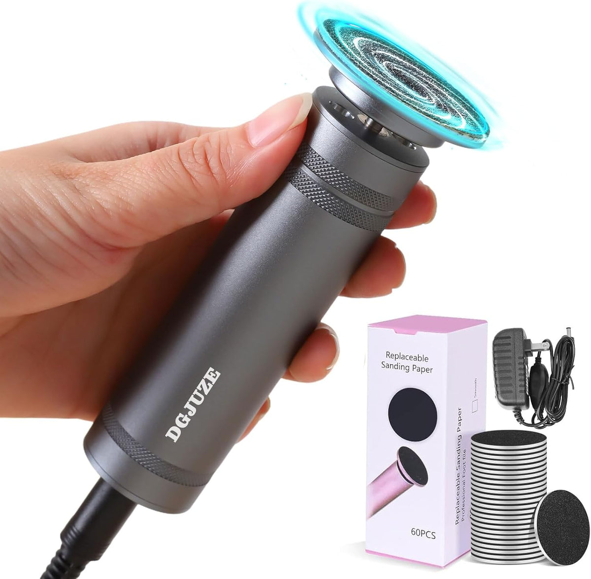 PowerPro Electric Foot Callus Remover,36W Professional 1200rpm Adjustable Speed Metal Body Heavy