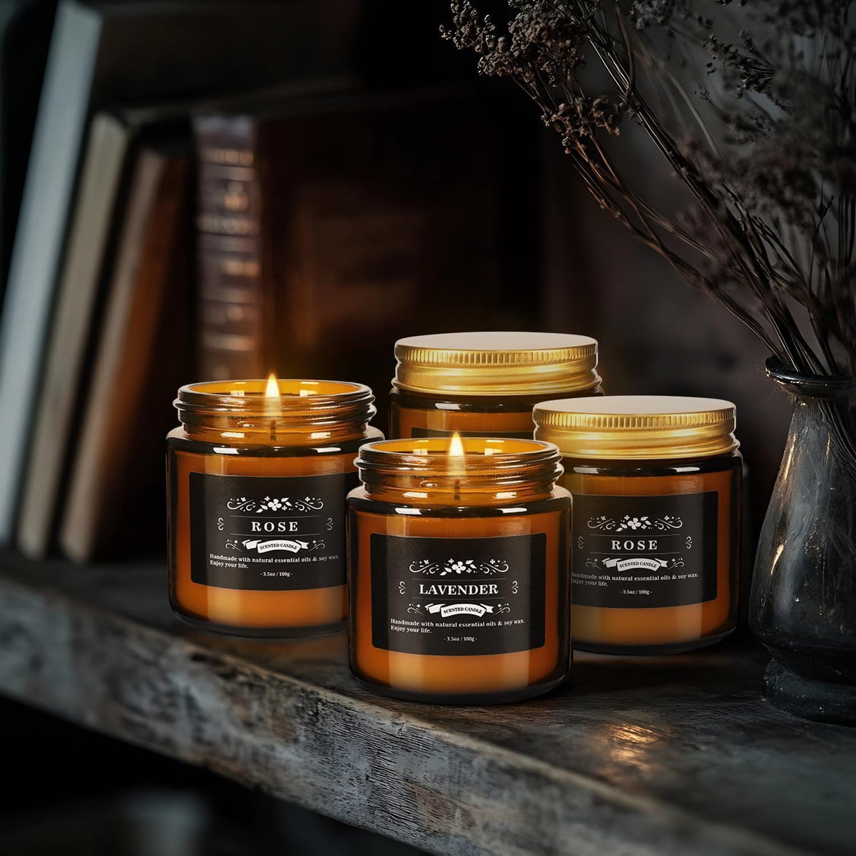 12 Pcs Scented Candles with Added Natural Essential Oils, 3.05oz, Suitable for Various Festivals