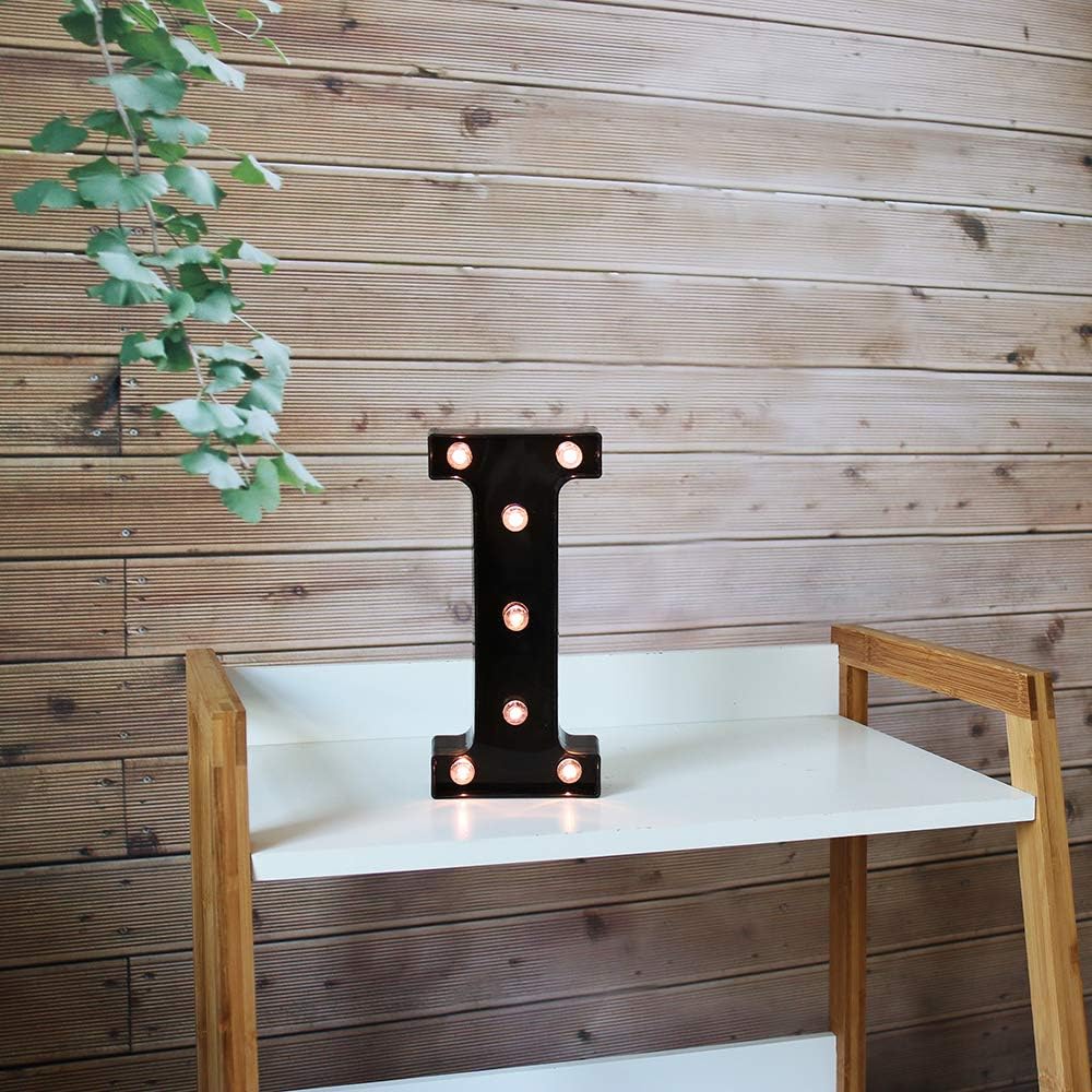 OYCBUZO Light Up Black Alphabet Marquee Letters Sign LED Marquee Number Lights Sign for Night Light
