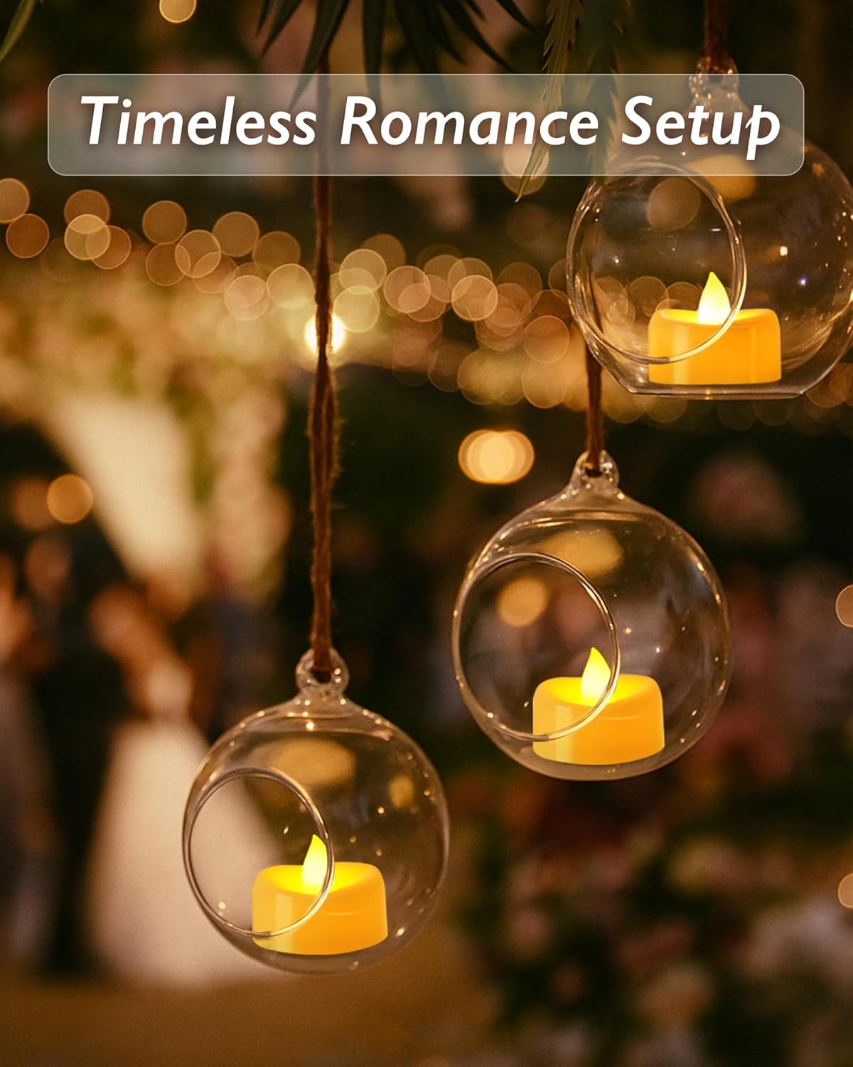 Raycare 100 Pack LED Tea Lights Battery Operated, 200+Hour Flickering Votive Candles, Realistic