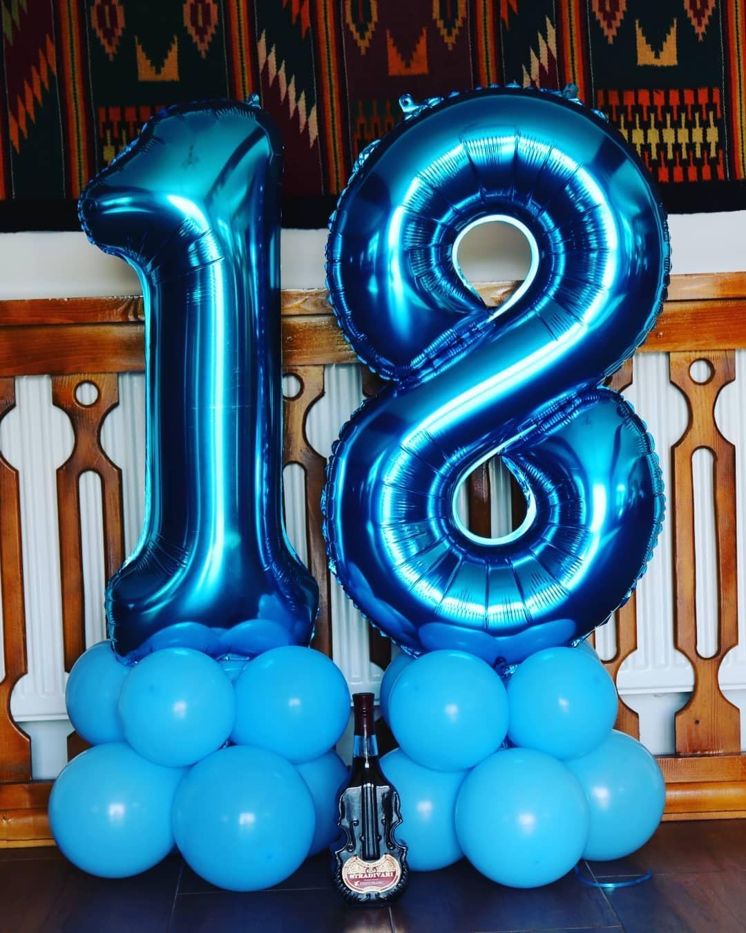 40 Inch Number 7 Balloons Foil Mylar Jumbo 7 Balloons for Boys girls Blue Digit 7 Balloon for Kids