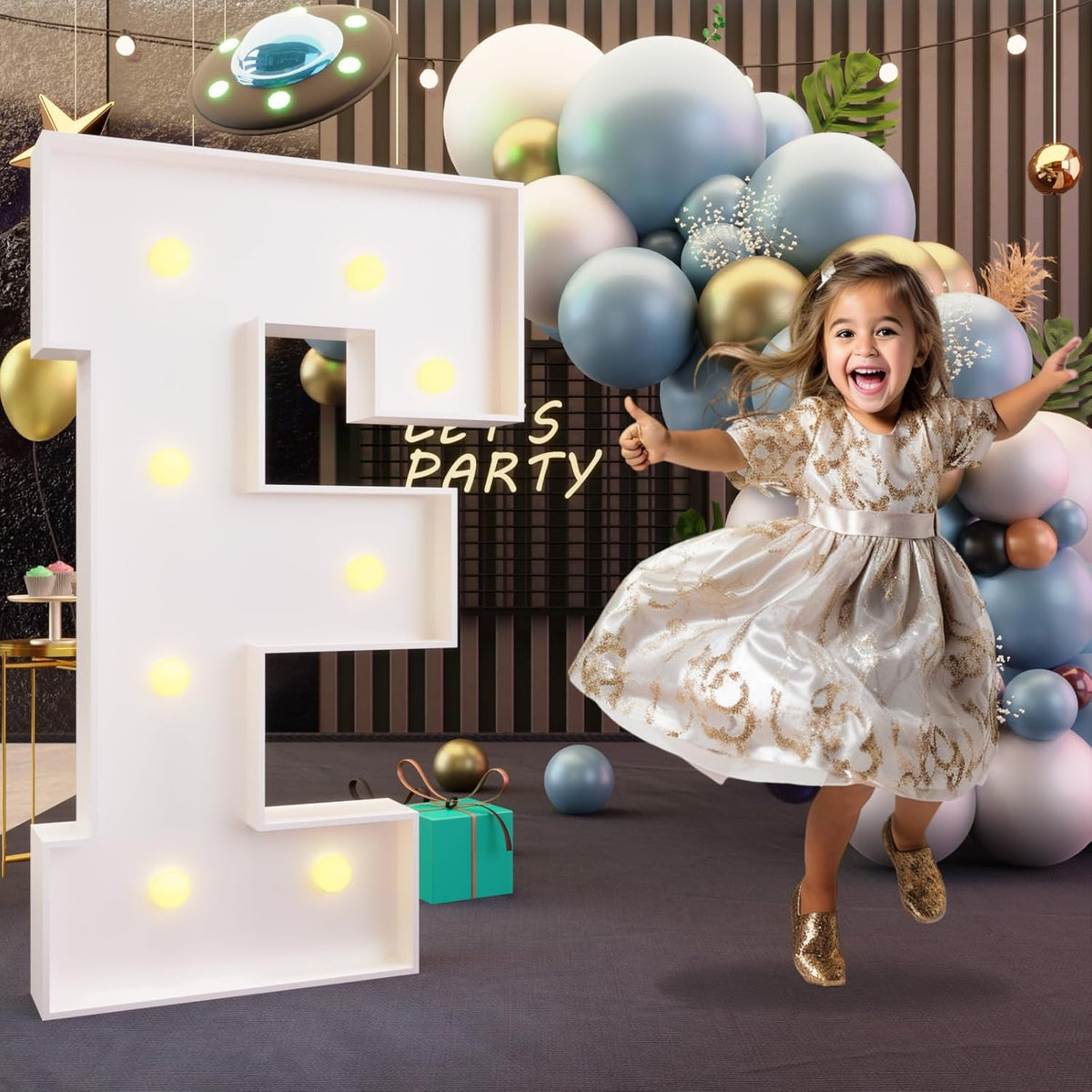 imprsv Marquee Light Up Letters, 3FT Marquee Letters for Birthday Baby Shower Wedding Decorations