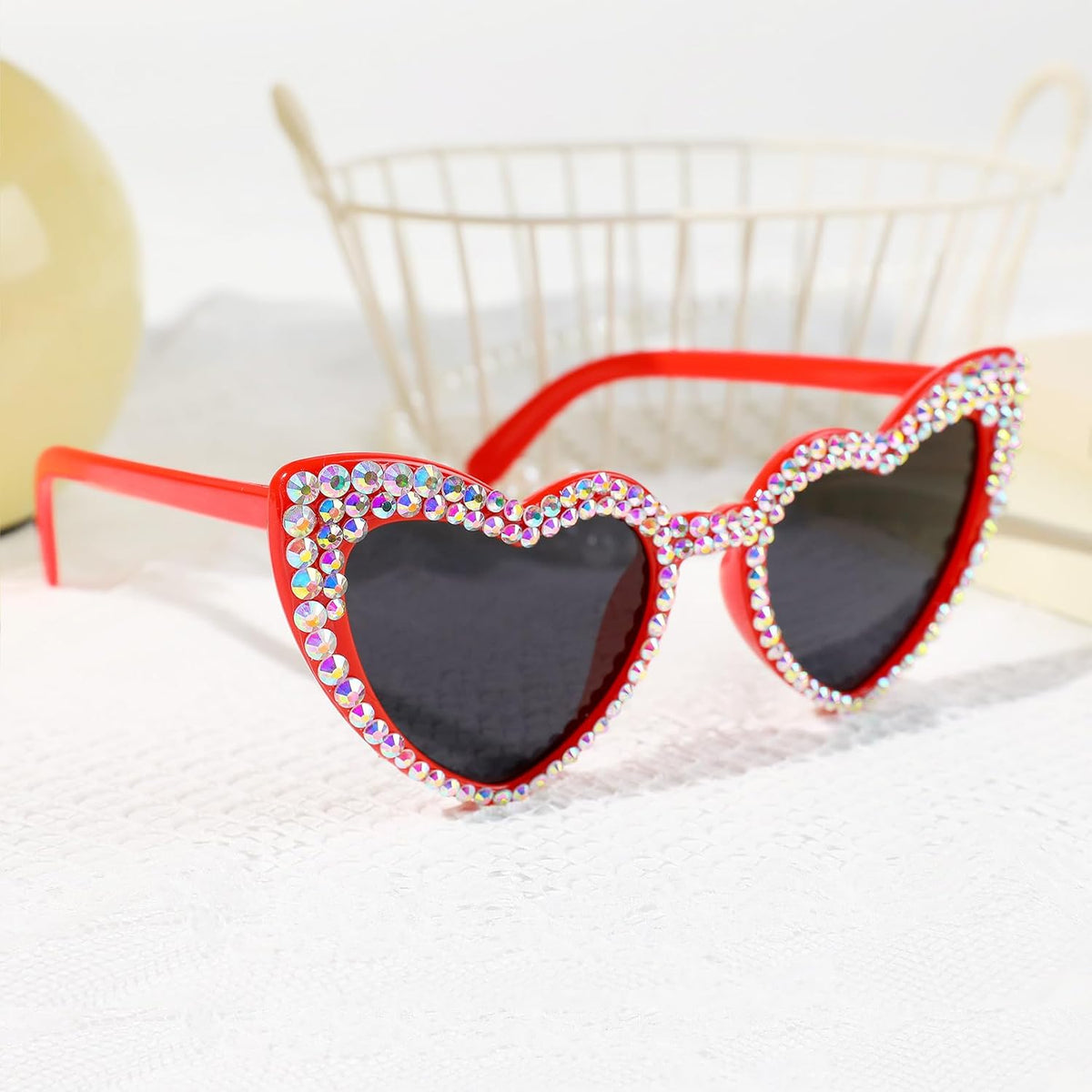 YOGFIT Heart Sunglasses for Women Fashion Classic Love Eye Protection Sunglasses Vintage Cute Heart