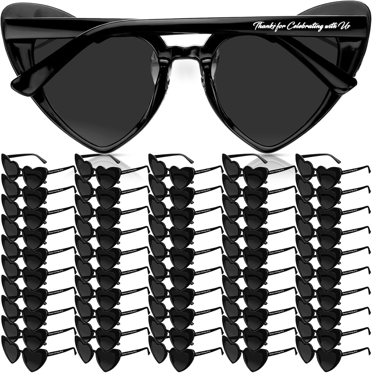 Vabean Wedding Heart Sunglasses Bulk Wedding Gifts Bachelorette Bridal Party Favors for Guests