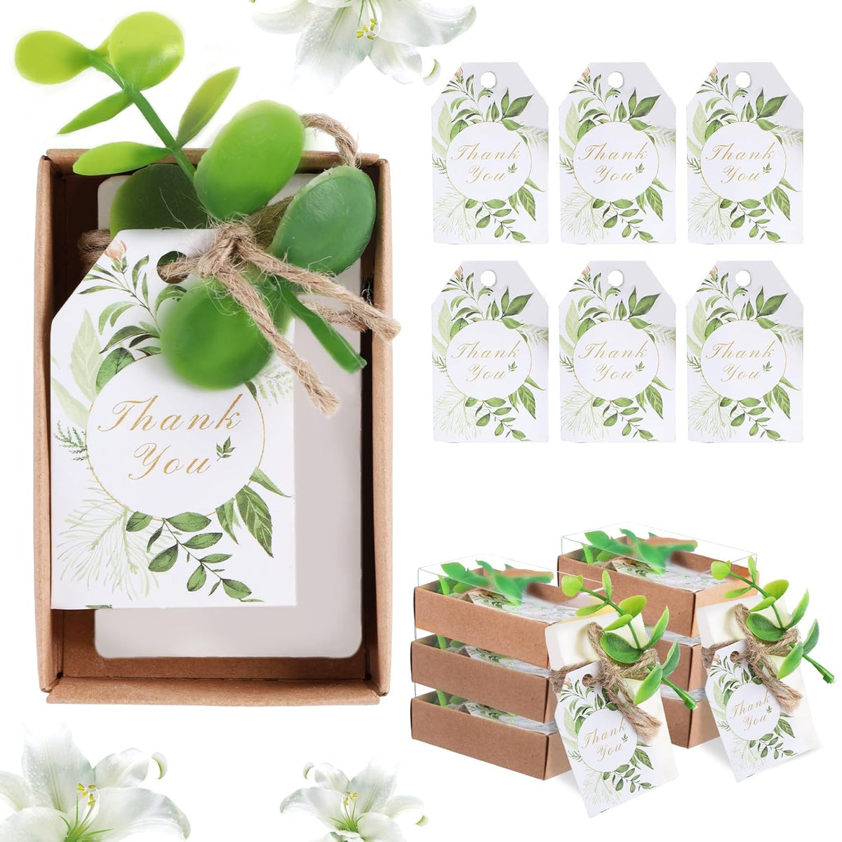 50PCS Handmade Soap Wedding Favor Mini Soap Bars Gifts for Bridal Shower Baby Shower Soap Party