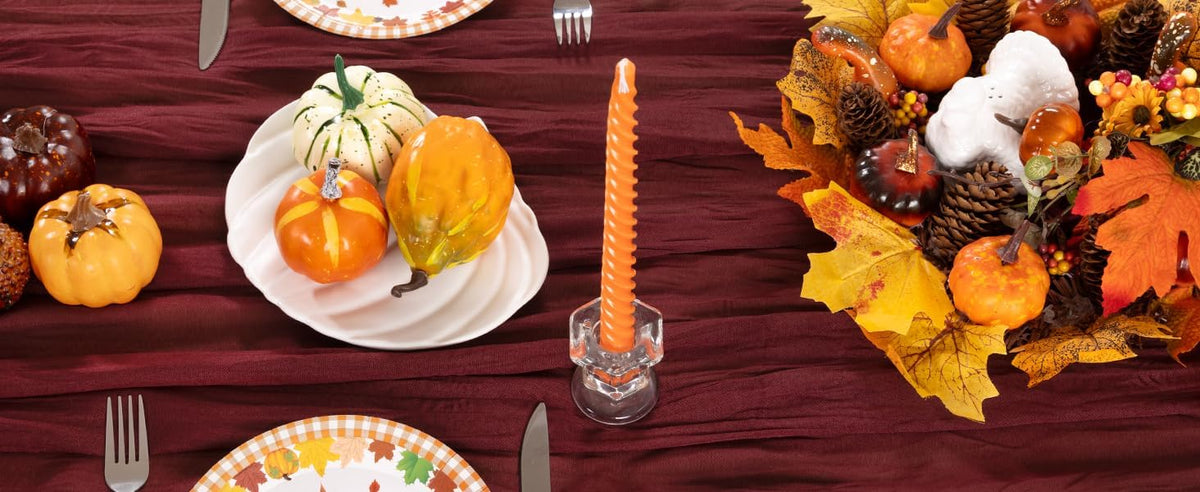 Burgundy Red Cheesecloth Table Runner 4 Pack Fall Table Runners Boho Gauze 120 Inches Red Cheese