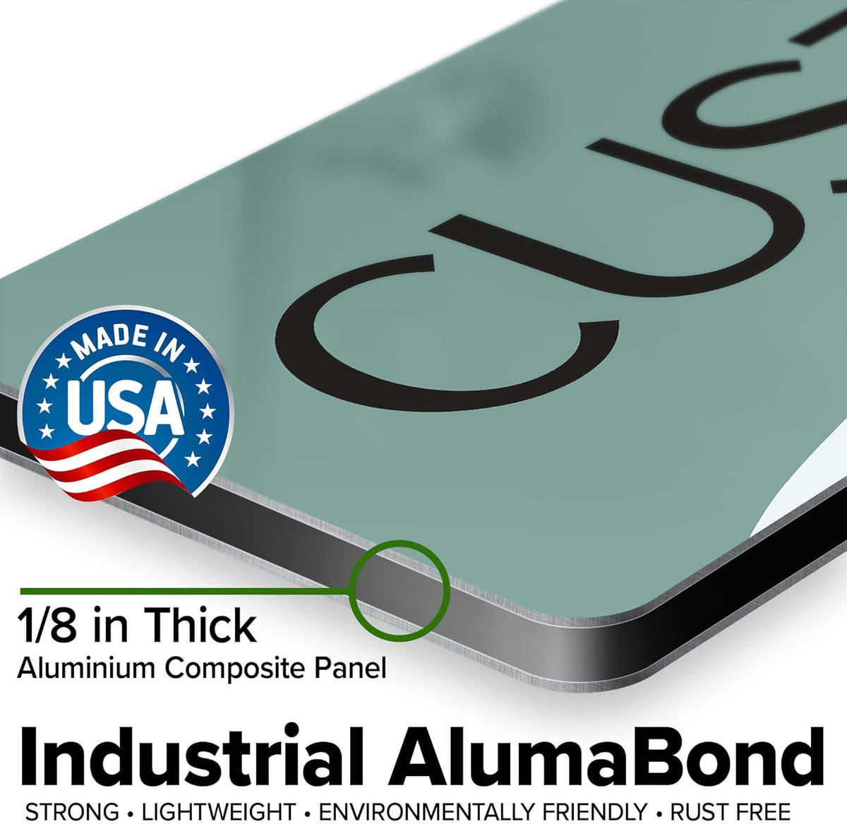 Custom Sign, Custom Street Sign, 11 Font Colors, 13 Font Styles, 4 Hole Options, 22 Sizes, 6x24