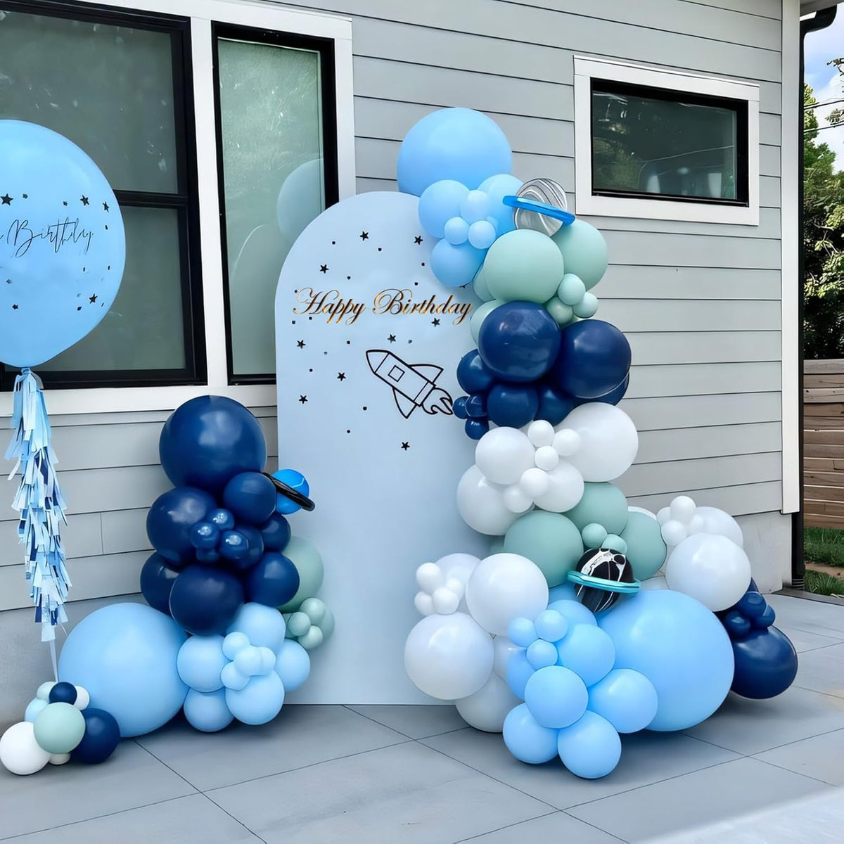 110pcs Navy Blue Balloons 12 Inch Blue Latex Balloon Garland Arch Kit for Birthday Baby Shower