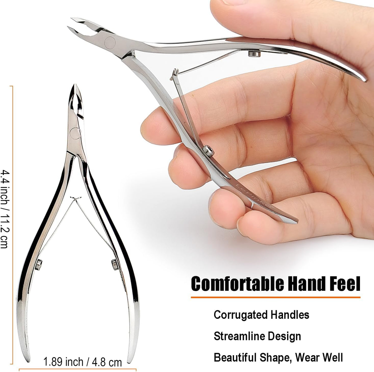 LePinko Salon-Quality Cuticle Trimmer with Cuticle Pusher, Super Labor-saving Cuticle Cutter, Sharp