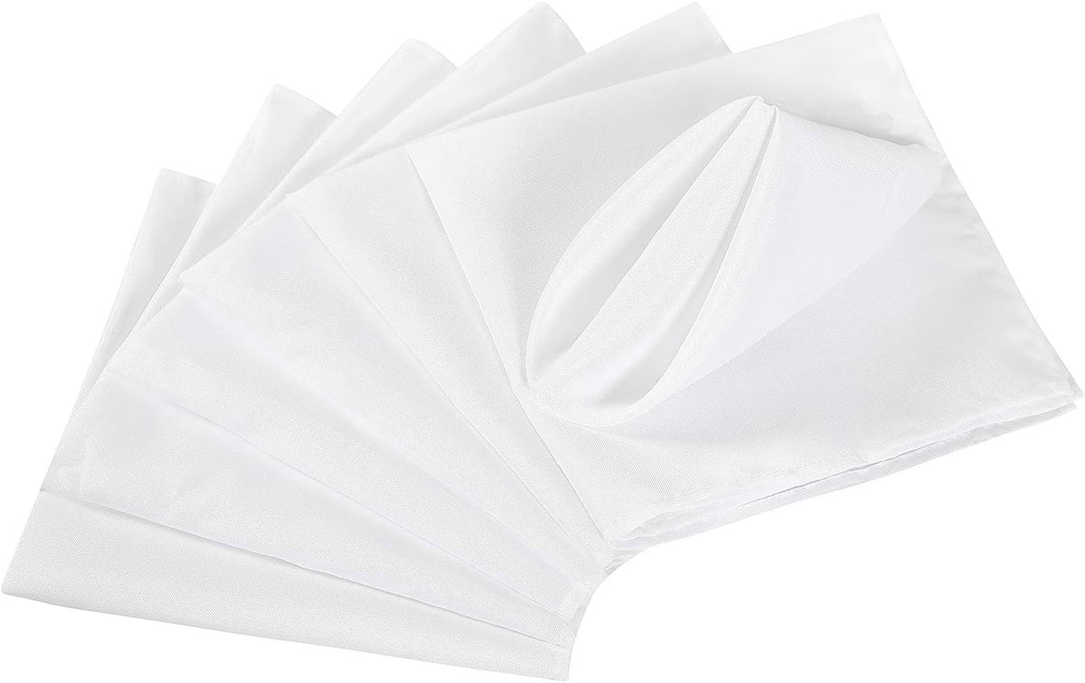 Cloth Napkins 20x20 inch Washable Polyester Dinner Napkins Soft Table Napkins for Wedding Party