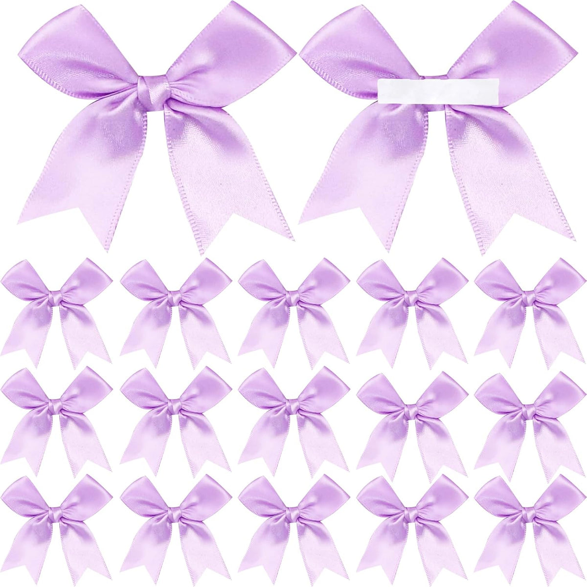 50 Pieces Gift Wrap Bows Premium Satin Ribbon Bows 3.3 Inch Craft Bows for Gift Wrapping DIY Treat