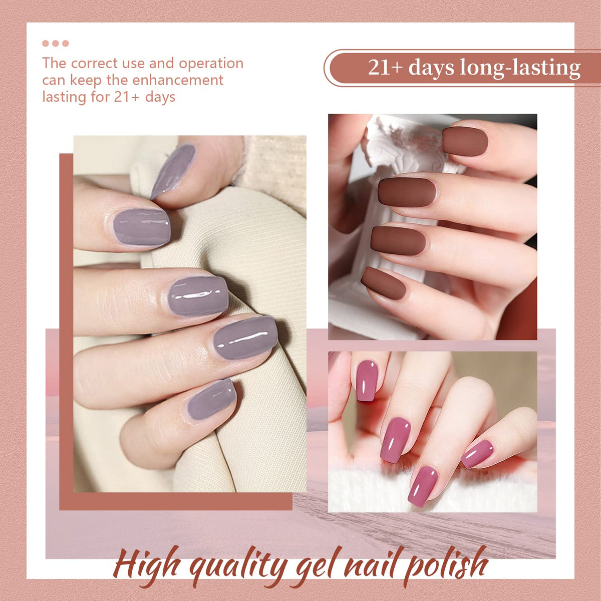 JODSONE Gel Nail Polish Kit with U V Light 32 Color Soak Off Base&Top Glitter Coat Gel Polish for