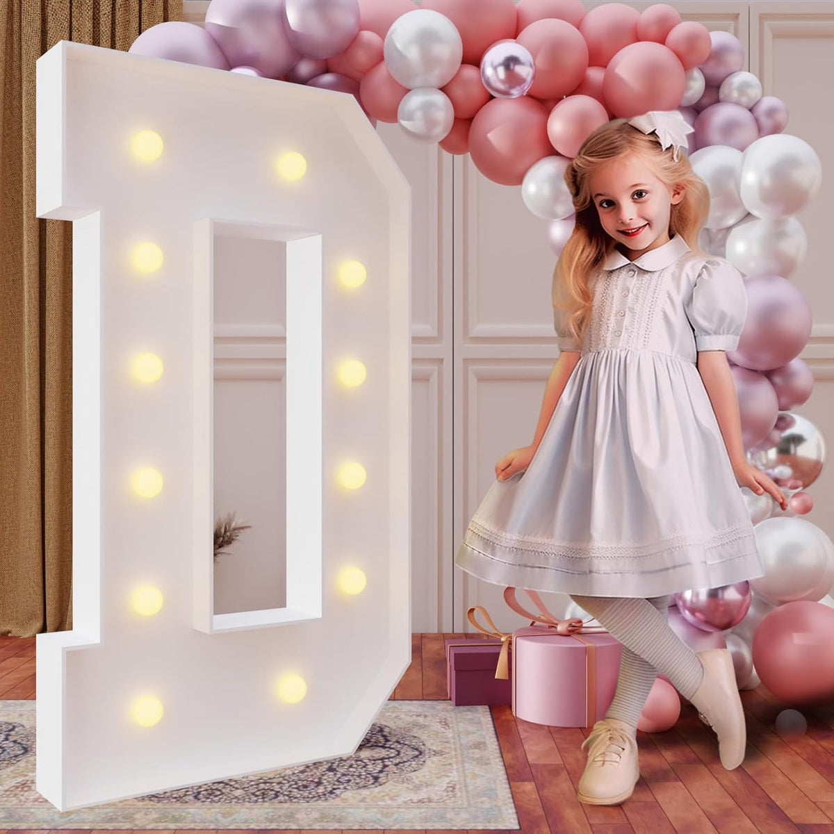 imprsv 4FT Marquee Light Up Letters for Birthday Party Decorations Large Marquee Letters for