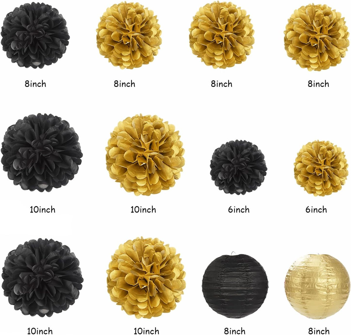 Black-Gold 2025 Class-Congratulations Graduation Party-Decorations - 22pcs High School College Grad