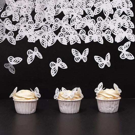 Edible Flowers Edible leaves &Edible butterflies Wafer Paper Cake Cupcake Toppers for Decorating