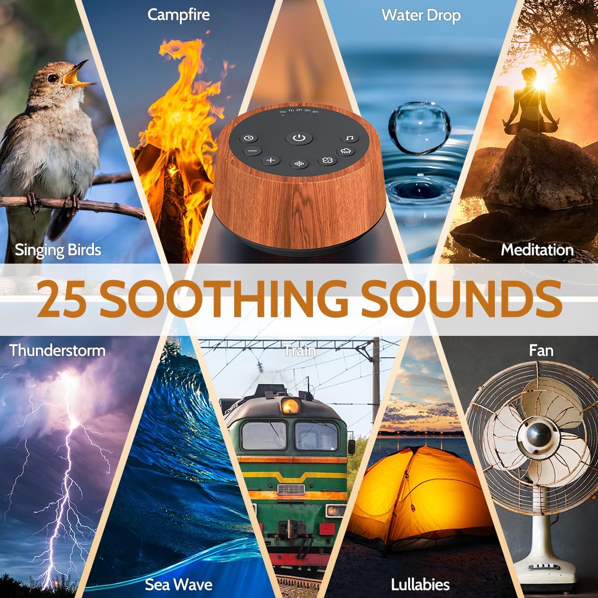 Color Noise Sleep White Noise Sound Machines 25 Soothing Sounds 32 Volume Levels 5 Timers and 4
