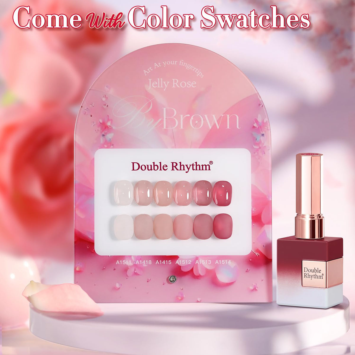 Double Rhythm 6 Pcs 15 ML Gel Polish Set Same Color Same Bottle Soak Off Gel Polish Kit Nail Art