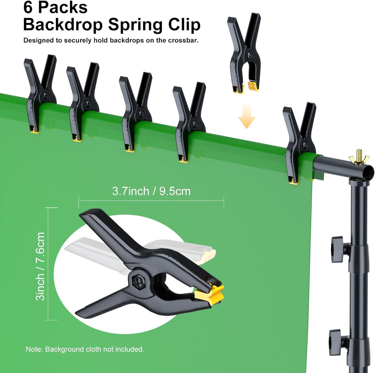 LINCO Backdrop Stand for Parties Kit 10x7 ft Adjustable Back Drop Photography Studio Photo