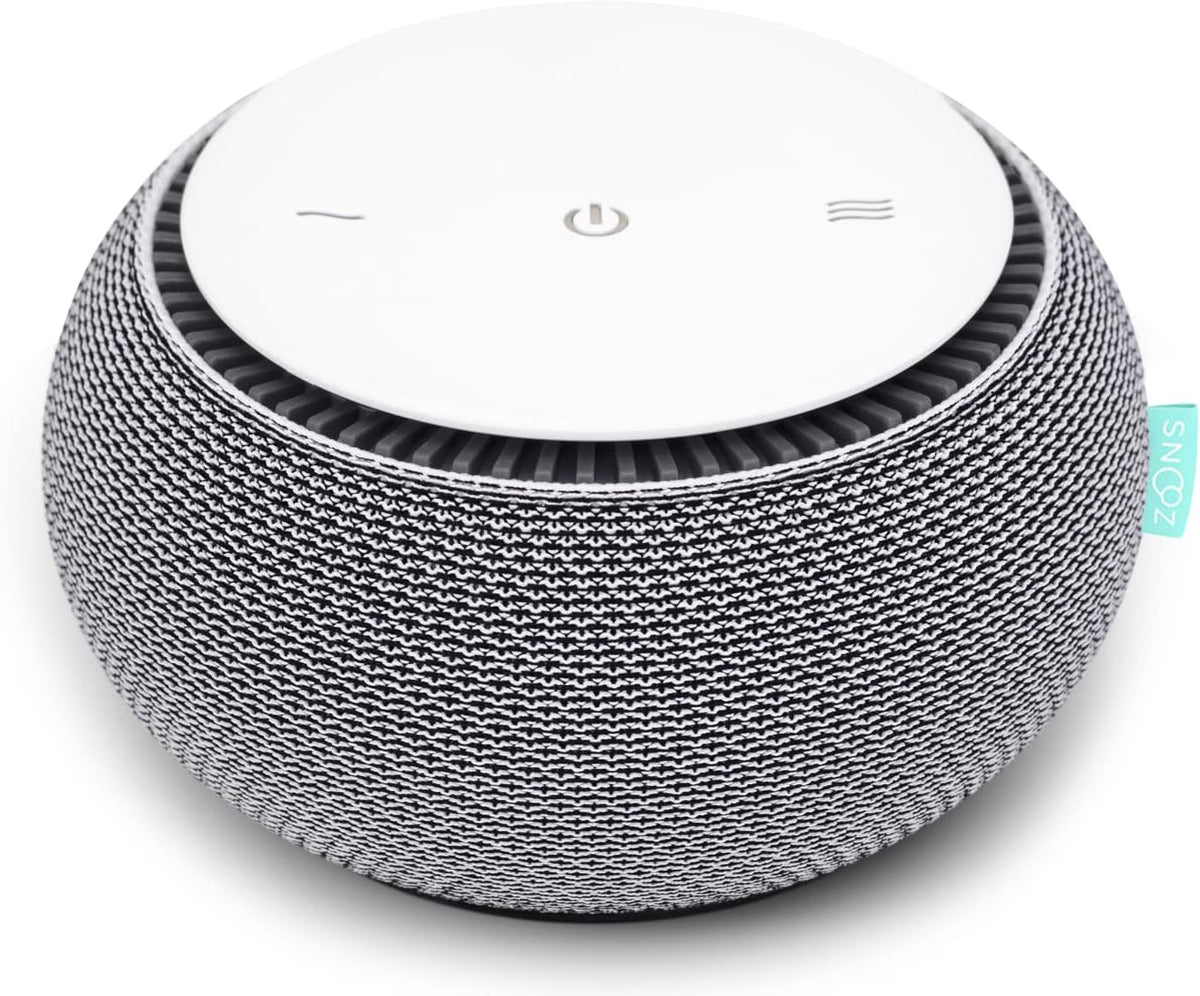 SNOOZ Smart White Noise Sound Machine - Real Fan Inside for Non-Looping White Noise, Sleep Aid for