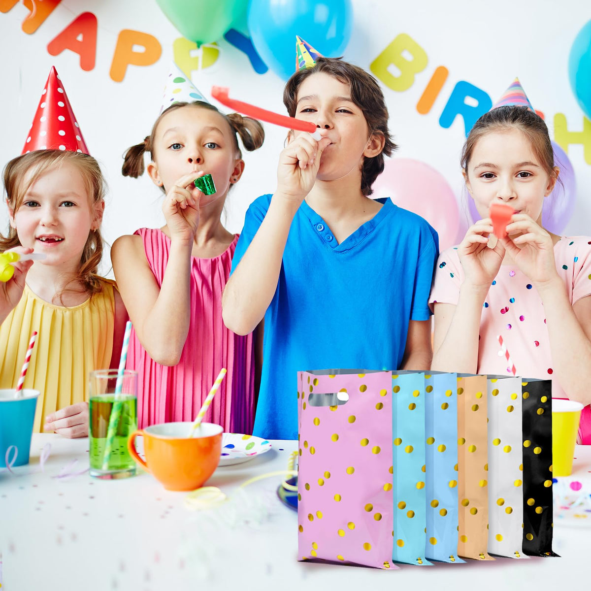 Kopokita 30PCS Party Favor Goodie Bags Goody Treat Small Gift Bags for Kids Birthday Party