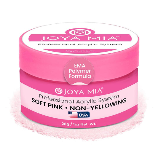 Joya Mia Acrylic Powder for Nails, MMA-Free, Super Adhesion Professional Powder for Flawless &