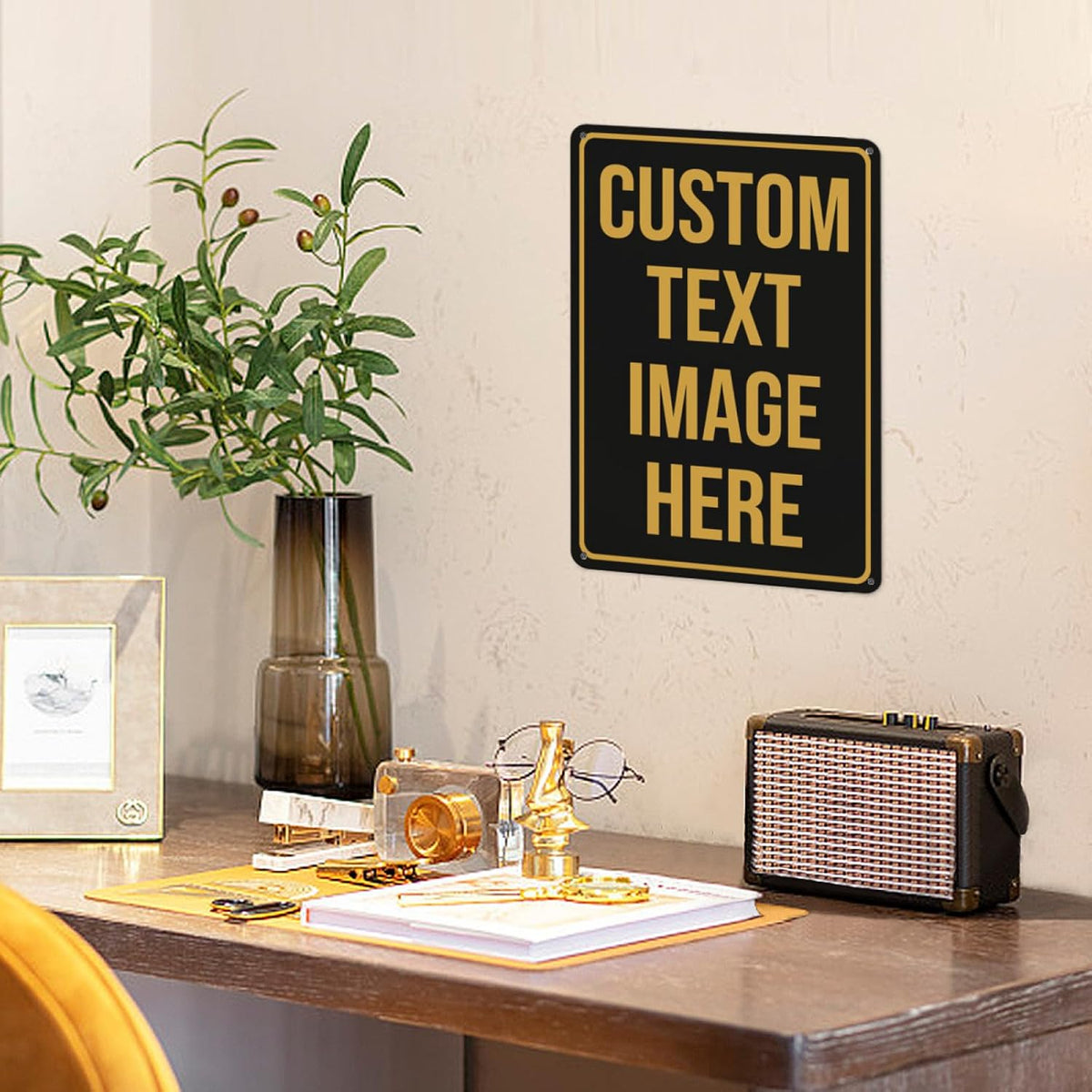 Custom Metal Signs - Personalized Signs for Office, Home, Bar - Indoor/Outdoor Use - 17"x12"