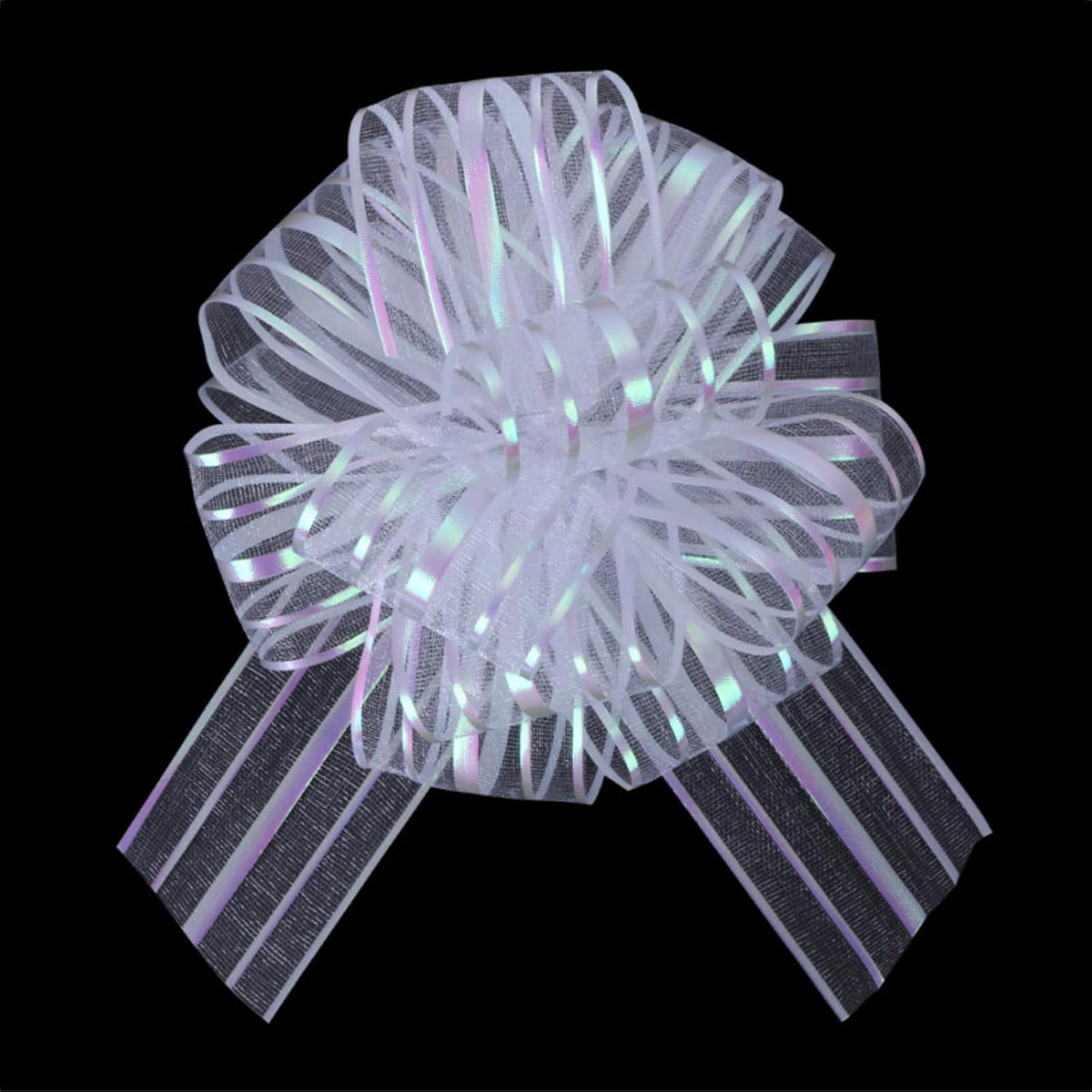 6 Pcs 6 Inch Large Organza Pull Bow Ribbon – Elegant Gift Bows for Wedding Decorations, Christmas