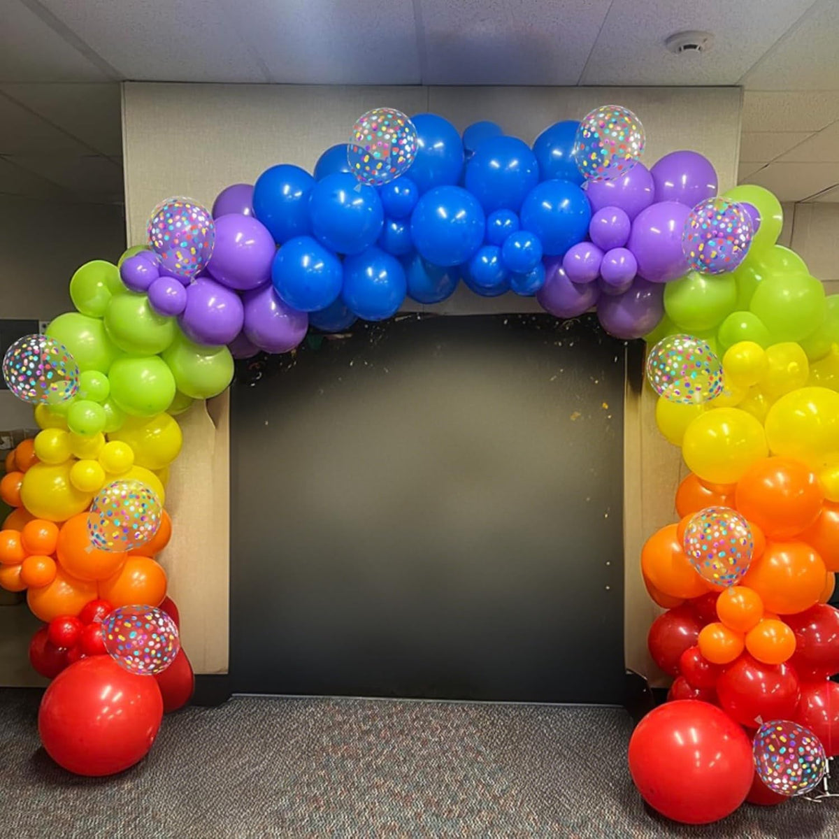 Colorful Balloons Rainbow Assorted Colors Balloons Set 12Inch Red Blue Yellow Green Pink Purple