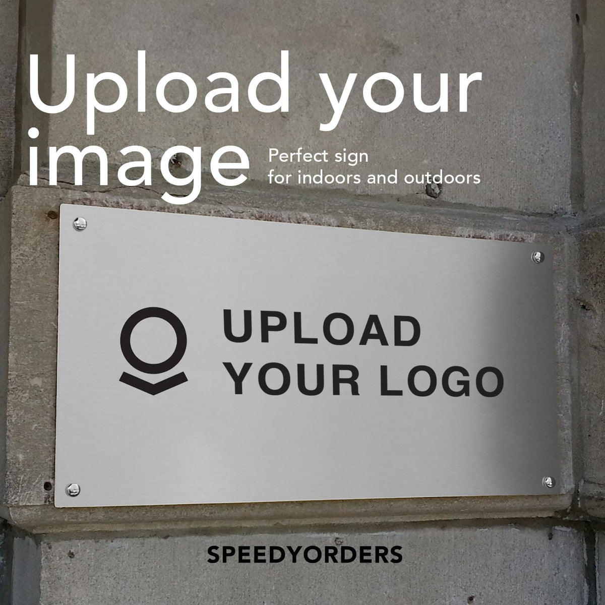 SPEEDYFORMS Custom Outdoor Metal Sign, Personalized Aluminum, Customized Safety, Business