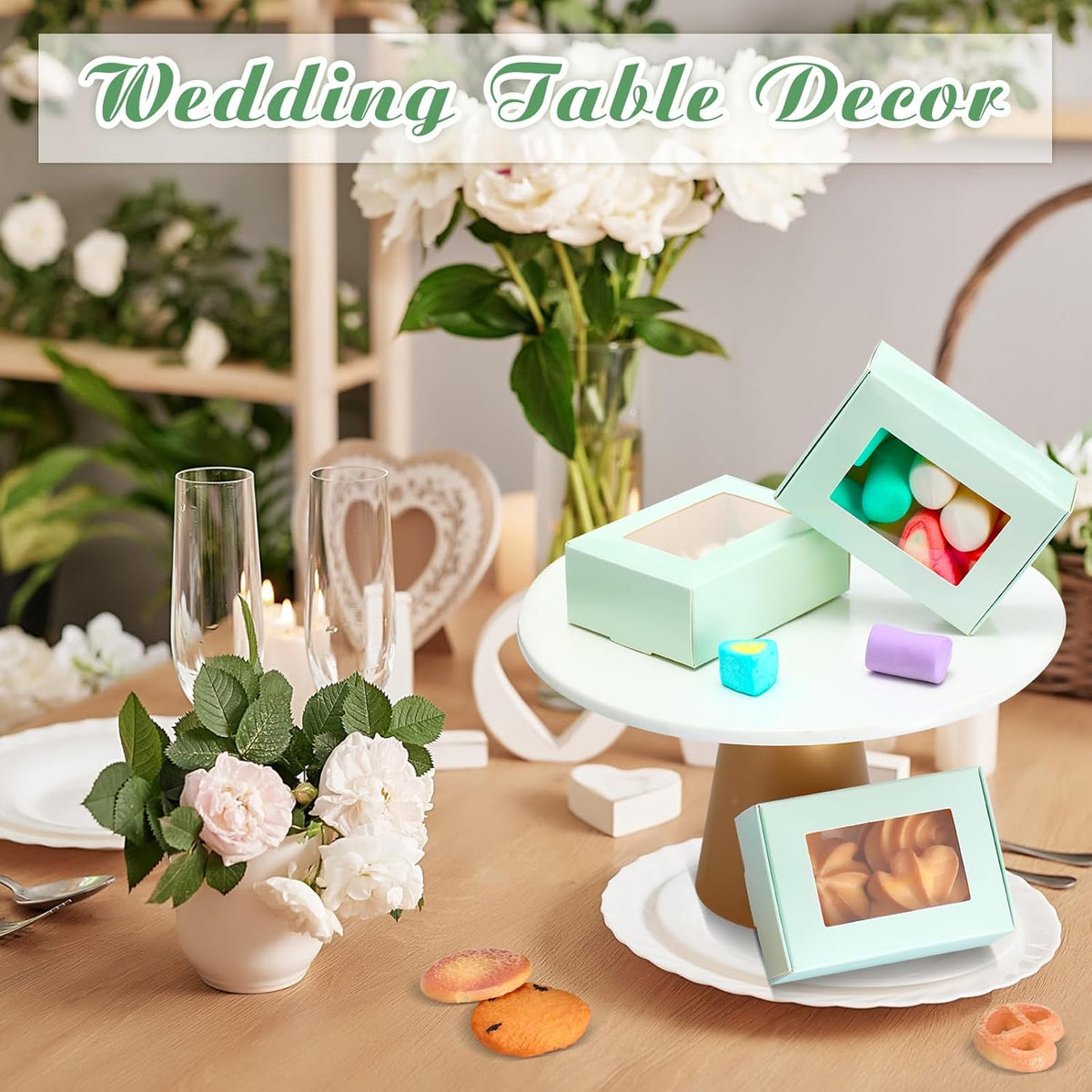 Zonon 30 Pcs Soap Boxes for Homemade Packaging, Mini Kraft Treat Boxes with Window for Bakery Candy
